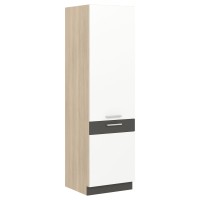 skapītis MODENA D60C, balts glancēts/grafīts